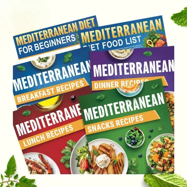 Mediterranean Diet for Beginners & Seniors, 28-80 Heart Healthy Recipes, 28-Day Meal Plan Chart,  Simple–Convenient–Smart–Easy to Use,Mediterranean Diet Food List, Blue Zone & Low Cholesterol Food