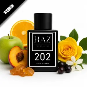 HAZ Fragrances 202 Extrait de Parfum - Radiant & Elegant Red Apple & Dark Chocolate Scent with Peony & Vanilla Base