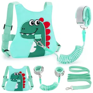 Mother Day Gift Toddler Leash-Baby Walking Safety Harness and Child Anti Lost Wrist Link for Girls/Boys Travel (Green)