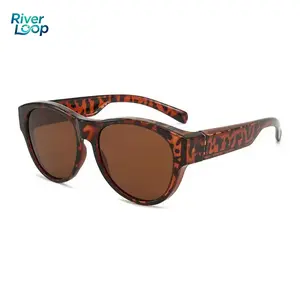 Unisex Full Rim Fit-Over Glasses Sunglasses, Oversized Cat Eye Polarized Men's Sunglasses with 100% UV400 Protection