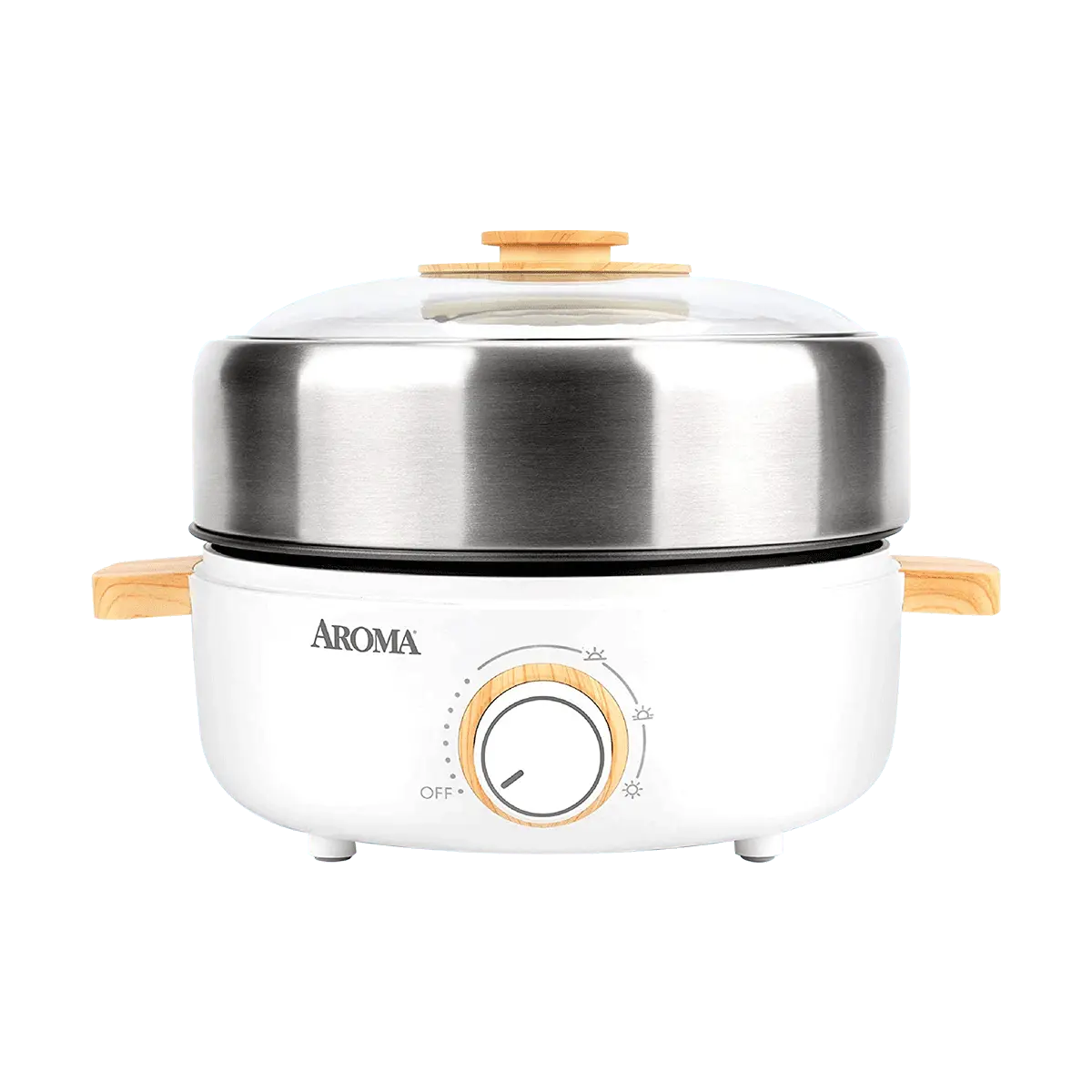 AROMA High-End Hot Pot & Grill Multi-Function Cooker AMC-130 2.5L | Dual Cooking for BBQ & Hot Pot AROMA High-End Hot Pot & Grill Multi-Function Cooker AMC-130 2.5L | Dual Cooking for BBQ & Hot Pot