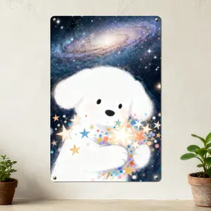 Aluminum Panel Wall Art - Modern Magnolia & Magpie Design, Lightweight & Waterproof, Perfect for Bedroom/Entryway Decor (30x20cm)