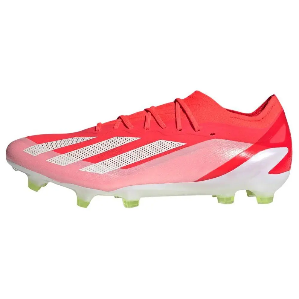 Adidas Crazyfast Elite FG Solar Red Cloud White Team Yellow Minimalist Comfort Lightweight Soccer Cleats Unisex 2 IG0593