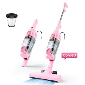 [Promoción] INSE R6X Aspiradora Escoba con Cable 600W 15KPa, Ultraligera sin Bolsa, 3 en 1 de Mano para Hogar, Alfombra, Suelo Duro, Pelo de Mascotas y Coche pet lovers Upright Vacuums