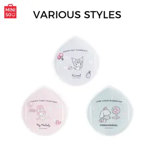 Miniso X Sanrio My Melody Powder Puff Storage Box Set, Portable Practical Makeup, Good Coverage No Powder, Daily Use & Travel Essential, Christmas Gift