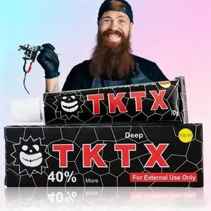 Tattoo Deep Numbness Black TKTX Professional Tattoo Assistance Tool Painless Soothing Cream for 6-8 Hours Local Relief Maximum Intensity Beauty & Personal Care