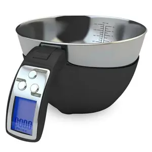 Fradel Food Scale with Bowl (Removable) and Measuring Cup - Perfect Gift For Bakers Kitchen Measure