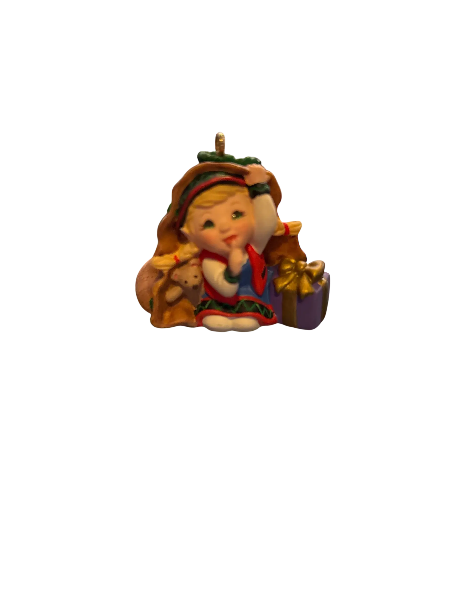 Hallmark Curius the Elf 2001 Keepsake Ornament
