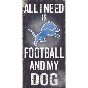 Fan Creations N0640 Detroit Lions Football And My Dog Sign