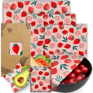 Beeswax Fresh-Keeping Cloth, Reusable Beeswax Wrap for Food Storage, Beeswax Paper Wax Wrap, Wax Wrap, Beeswax Lunch Wrap, Sandwich Wrap Paper, Bakeware