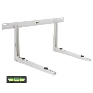 Ivation Split AC Mounting Bracket, Universal Heavy-Duty Outdoor Wall Mount System with Hardware & Level for Ductless Mini Split Air Conditioner Condenser & Heat Pump Units, 440 Lb. Max Capacity