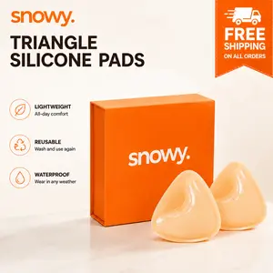 Snowy Push Up Sticky Inserts Double-Sided Adhesive Ultra Boost Padding Inserts for Bikini Swimsuit Sports Strapless Bra Washable Lift