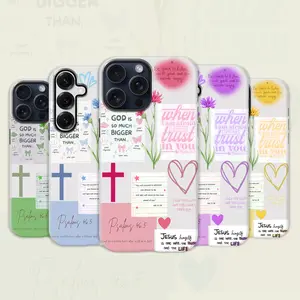 Christ Bible quote phone case, TPU 2-in-1 anti fall and anti scratch phone protective case, suitable for iPhone case 17Pro Max Air 16Pro Max 15Plus 14 13 12 11 XR Samsung Galaxy S25 S24 S23 S22 S21 Note20 Ultra phone case. A123