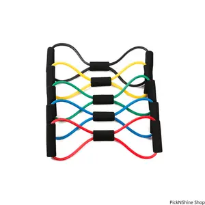 Elastic Multi Function Exercise Band, 8 Shaped Pull Rope For Full Body Strength Training, Versatile Durable Fitness Equipment Suitable For Home Gym Workouts And Daily Sports Practice Activities