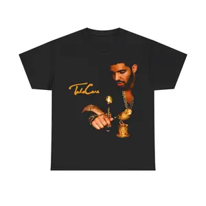 GGOR Drake Vintage Hip Hop Rap Shirt Streetwear Music Inspired Shirt For Take Care Fan Casual Classic Cotton Menswear Retro T-Shirt Top Comfy Graphic Smooth Tee Underwear Tshirt Shortsleeve