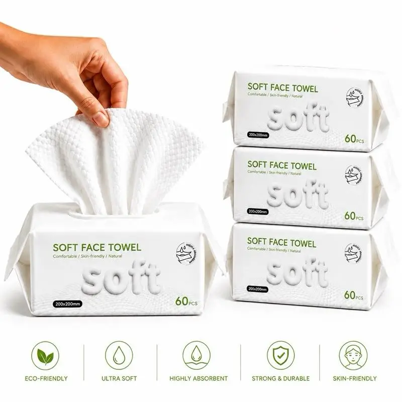 Soft facial towel