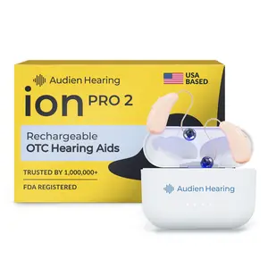 Audien ION Pro 2 OTC Hearing Aids for Adults – Premium Rechargeable In-Ear Hearing Aids with Bluetooth App Control, No Prescription Audien ION Pro 2 OTC Hearing Aids for Adults – Premium Rechargeable In-Ear Hearing Aids with Bluetooth App Control, No Prescription