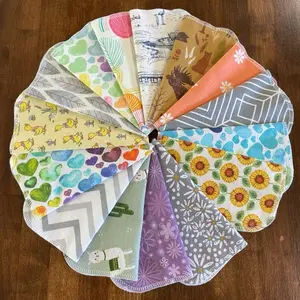 Cloth Napkins - 7"x8" Reusable Eco-Friendly Paper Napkin Replacement, Cotton Flannel, Washable, Durable Ecofriendly