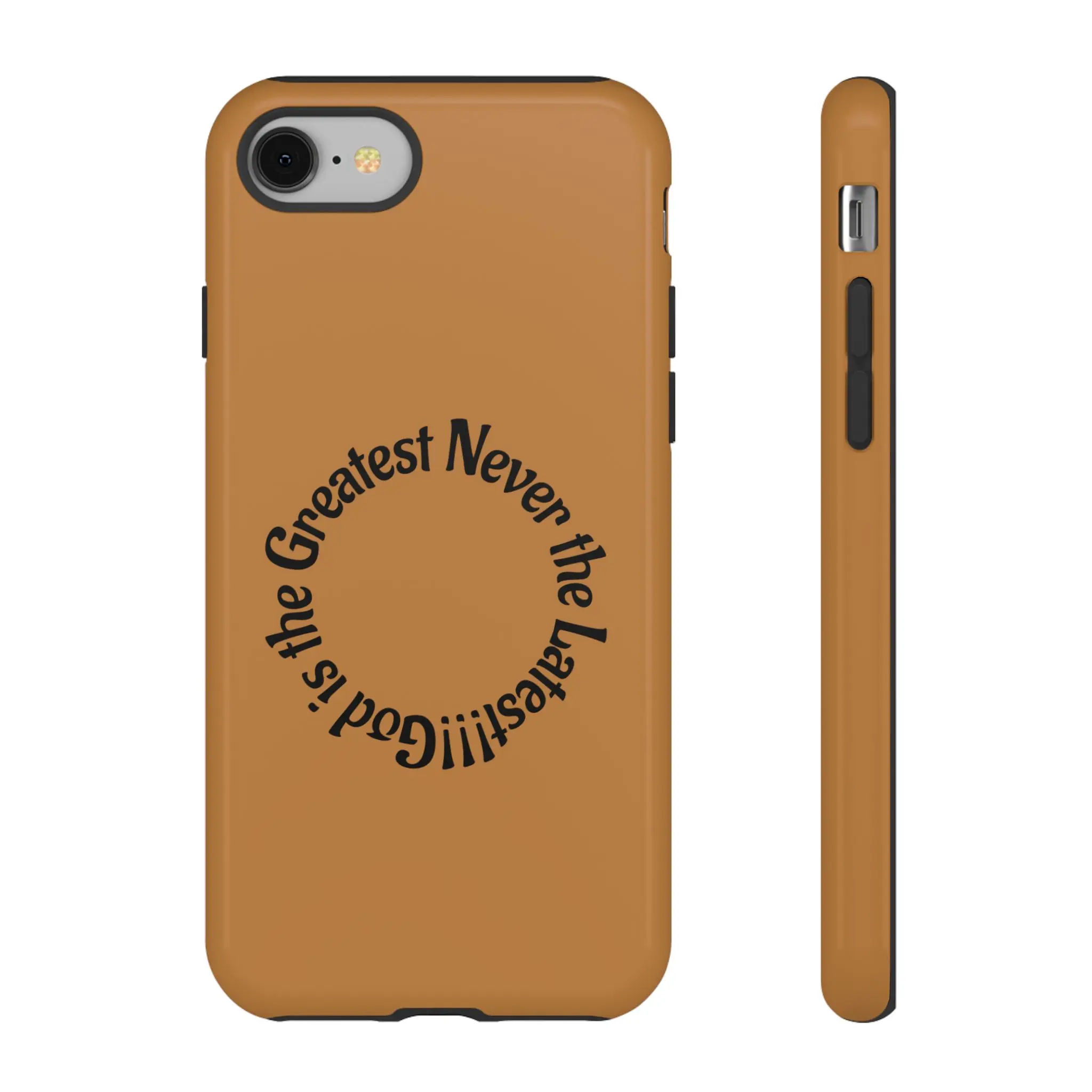 Circular Script Phrase phone case | Tough phone case