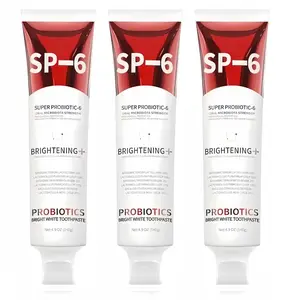 SP-6 Probiotic Fresh Breath Toothpaste Set - 130g x 3 | Enamel Repair, Long-Lasting Freshness, Oral Care