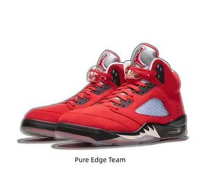 Ice blue suede + Red splatter. The “Trophy Room” mids are pure art