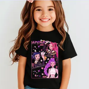 KID GIRLS, BOYS SIZE Kpop Print Gildan T-Shirt Gift for Woman, Jinu Manga, Saja Girls Fan Poster, Kpop Tee Back To School kid shirt, tooder