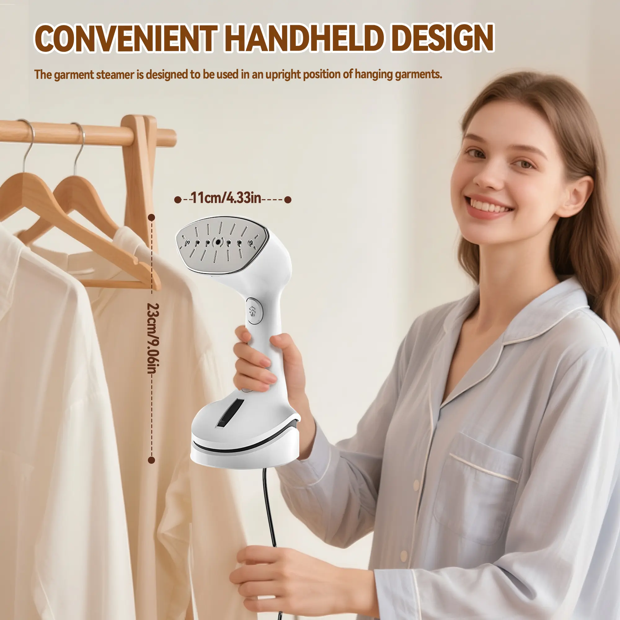 1200W Handheld Garment Steamer, Steamer For Clothes, Portable Mini Fabric Steam Iron, Perfect For Travel Steaming Iron