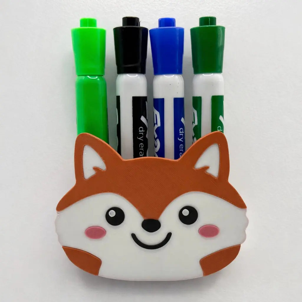 Fox Magnetic Marker Holder  | Whiteboard Organizer for Teachers