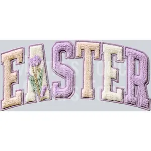 Easter Chenille - DTF Transfer - This is NOT a Tshirt or Digital Product