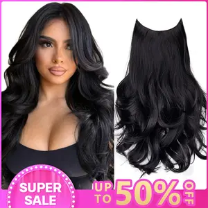Vigorous Clip in Hair Extensions 20 Inch 3PCS Long Wavy Natural Layered Blends Soft Full Head Synthetic Hairpieces for Women