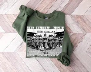 6888th Shirt, Six Triple Eight Shirt, Black Women's Army Corps Sweatshirt, Women's Army Corps Shirt, Major Charity Adams Hoodie, BHM Shirt