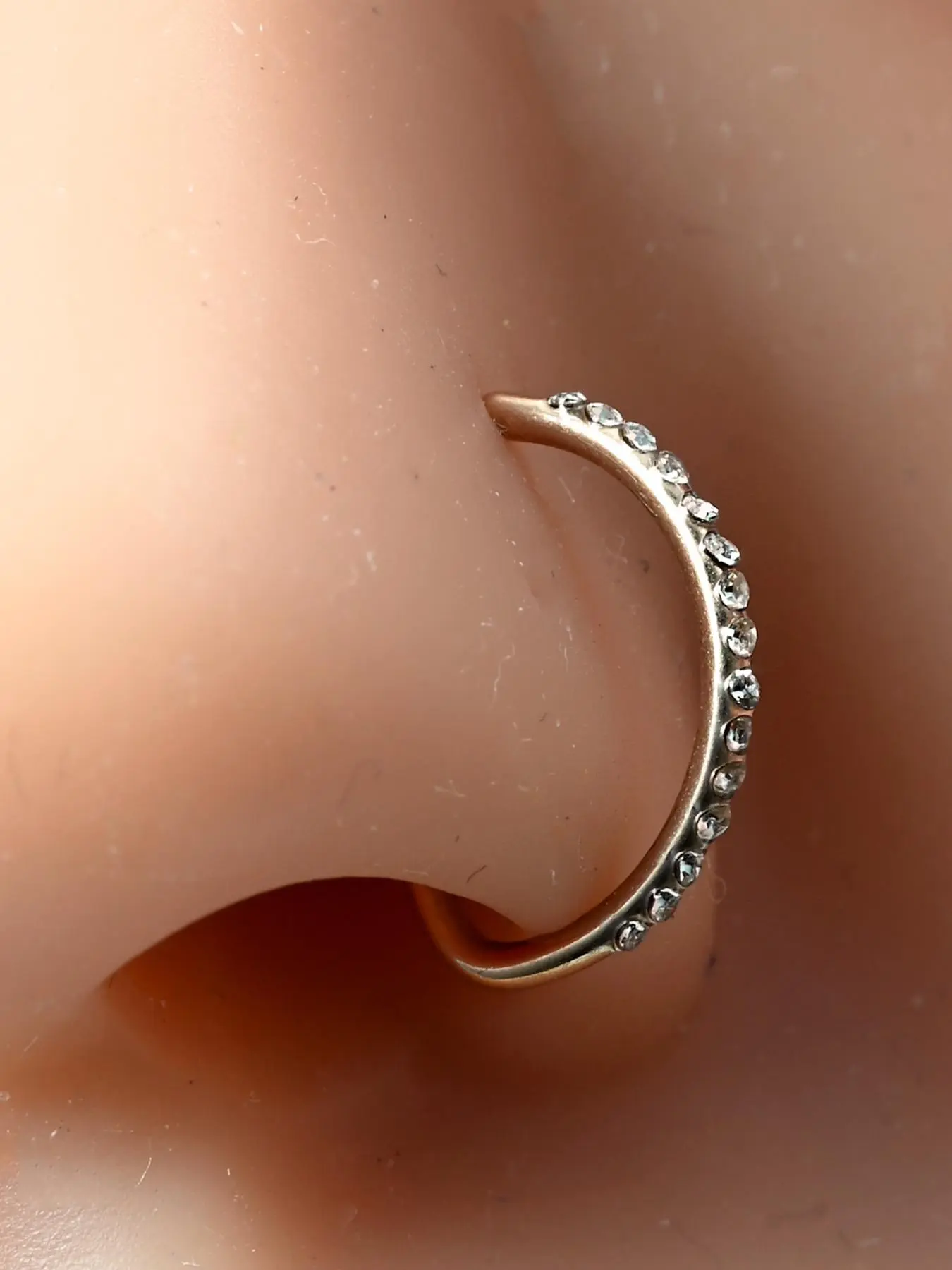 Fake Nose Ring Hoop, Faux Nose Ring for Non Pierced Nose, Hoop Ring, Nose Rings Hoops, Nose Cuff Clip on Nose Ring, Fake Piercing Jewelry for Women Men Body Jewelry