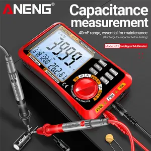 ANENG 612 True RMS Multimeter - AC/DC Voltage Current Tester with Perpetual Calendar, Alarm Clock, Temperature Humidity Display for Home & Auto Repairs, Father's Day Gift