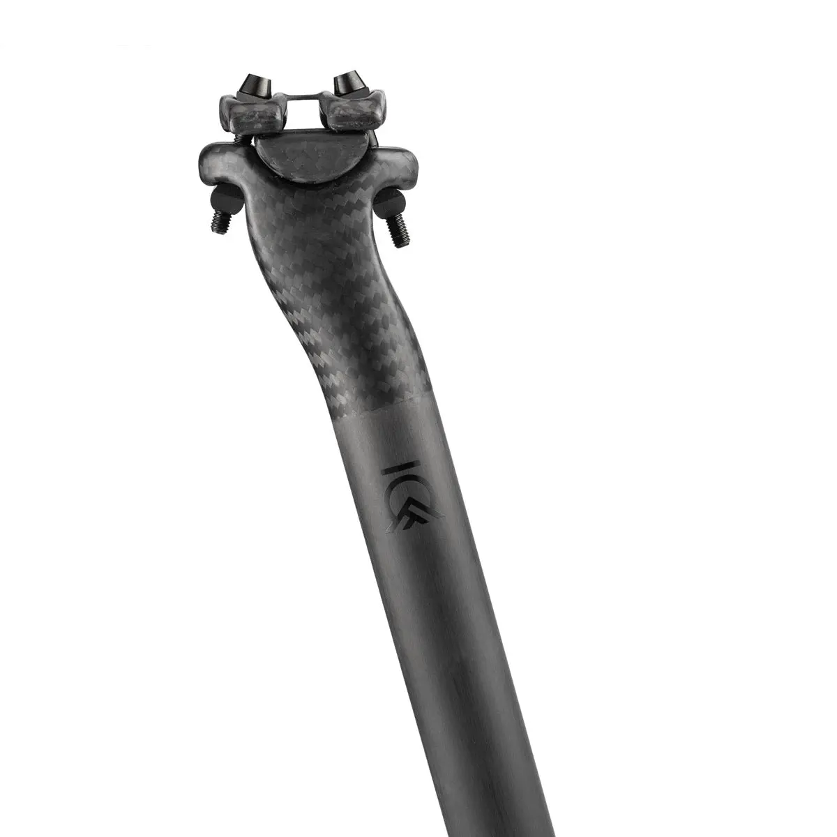 Bjorn Cycles Glagol Carbon Fiber Bike Seatpost, Wide Clamp, Clamp Screws, Titanium Hardware for Secure Hold, 120 Kg, 98 To 135 Grams