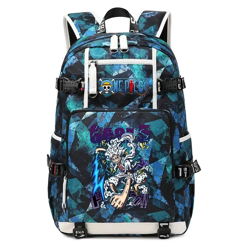 Unisex Anime Print Large-Capacity Casual Backpack - Student Bookbag for School, Travel