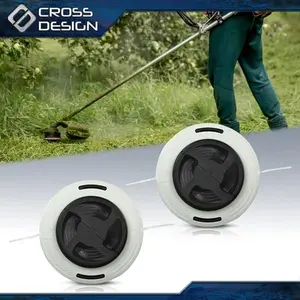 CROSSDESIGN 2pcs C26-2 Trimmer Head Dual Line Bump Feed Cutting Head Replacement Fit For Auto Cut Stihl Fs 55 56 70 91 94 111