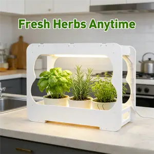 LED Grow Light for Indoor Plants, Full Spectrum Plant Lamp with Auto Timer, Easy DIY External Mount for Boxes & Planters, Supports Seedling & Daily Growth, Ideal for Home Office Potted Plants Tabletop gardening supplies garden herb“mothersdaygift”