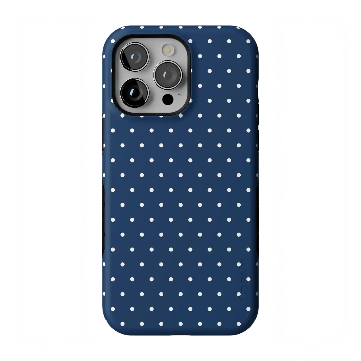 Casely iPhone 13 Pro Max Case | On the Dot | Navy Polka Dot | Bold Protective Design | Compatible with MagSafe