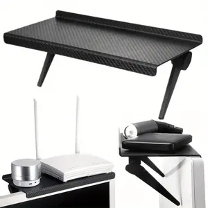 1pc Monitor Overhead Floating Shelf, TV Box Router Stand, Screen Storage Platform, Set-top Box Shelf