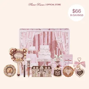 Flower Knows Teddy Kiss Set, 11 Pieces Full Face Makeup Set With Essencial Cosmetics & Accessories, Exclusive Wrapping Box For Holiday Gift, #summerwins, #DealsForYouDays