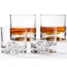 LIITON Grand Canyon Crystal Whiskey Glasses Gift Set - 2-Piece Thick, Durable 10 oz Freezable Bourbon Glassware, Glasscup, Glass Beverage Cup Durable Glass Cup Whiskey Drinking Glass