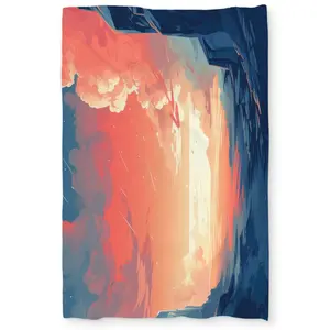 MWW C1DCTXLW8V9B82 Inspiration Coral Twin Size Extra Long Duvet Cover - Stylish Home Decor Accent