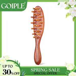 【Spring Glow-Up】Loc Brush for Dreads, Comfortable Massage Comb, Scraping Massage Tools Wide Tooth Comb, Elegant Wood, Love At First Find Dreadlock Care