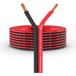 SW-12GA-100RB 12-GA Ultra Flex Speaker Wire Red and Black 100FT - Speaker  for Audio Applications