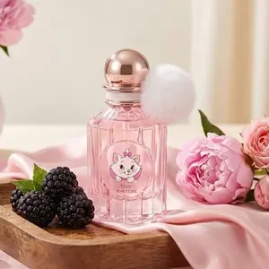 MINISO x Disney Marie Cat Eau de Parfum for Women, 1.69 fl. oz. (50ml) - Sweet Floral & Fruity Scent with Notes of Raspberry, Peony, and Sandalwood - Official Disney Licensed Fragrance Gift for Teens & Girls/gift for Mother's day