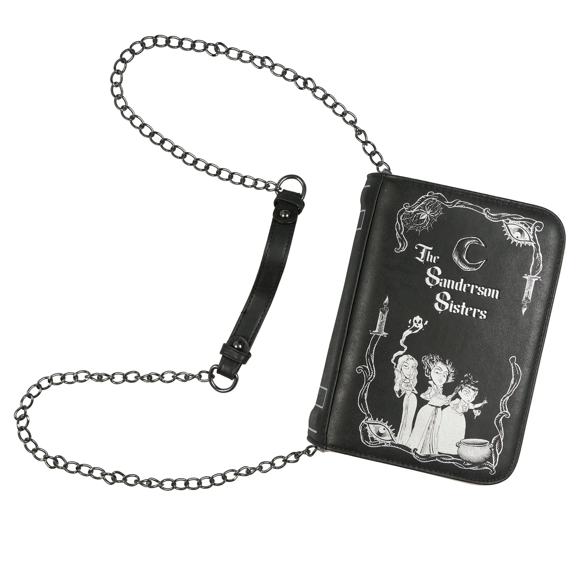 Disney Hocus Pocus The Sanderson Sisters Book Design Women's Purse Shoulder Crossbody Bag