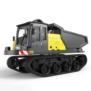 1:50 Leopard T14r Professional Engineering Model Remote Control Dump Truck, High Precision All-Metal Crawler, Rtr Version with Battery and Remote for Ages 14+ Remote Control Trucks, Remote Controlled Vehicle