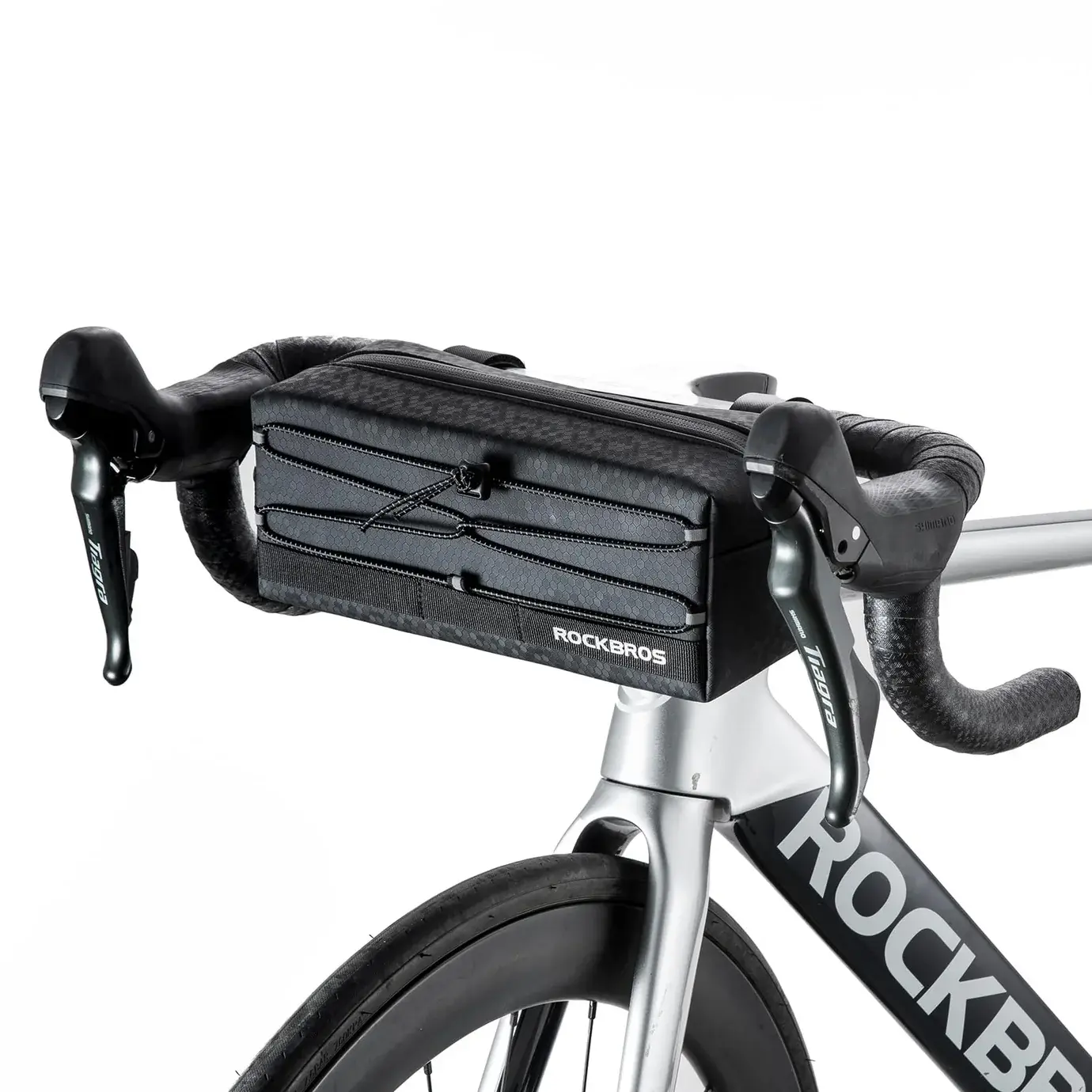 ROCKBROS Waterproof Bike Handlebar Bag Front Frame Storage Bag with Shoulder Strap ROCKBROS Waterproof Bike Handlebar Bag Front Frame Storage Bag with Shoulder Strap