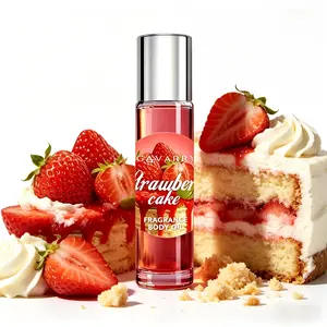 Sweet Strawberry Lady Perfume - Alcohol-Free Fragrance Oil for Women, Long-Lasting Fresh & Natural Scent, Sweet & Elegant Aroma with Strawberry, Candy, Lemon, Vanilla
