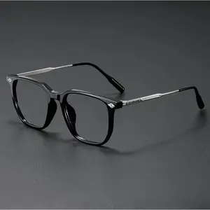Ultra-light TR90 Blue Light Glasses, Trendy Square Frame, Eye Fatigue Relief, Suitable for Parties & Outdoor Sports, Ideal as Mens Gifts